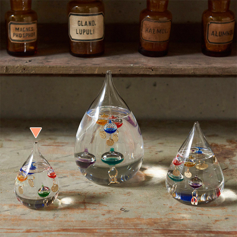 茶谷産業 ガラスフロート温度計 しずく SS 333-212 1個(ご注文単位1個)【直送品】