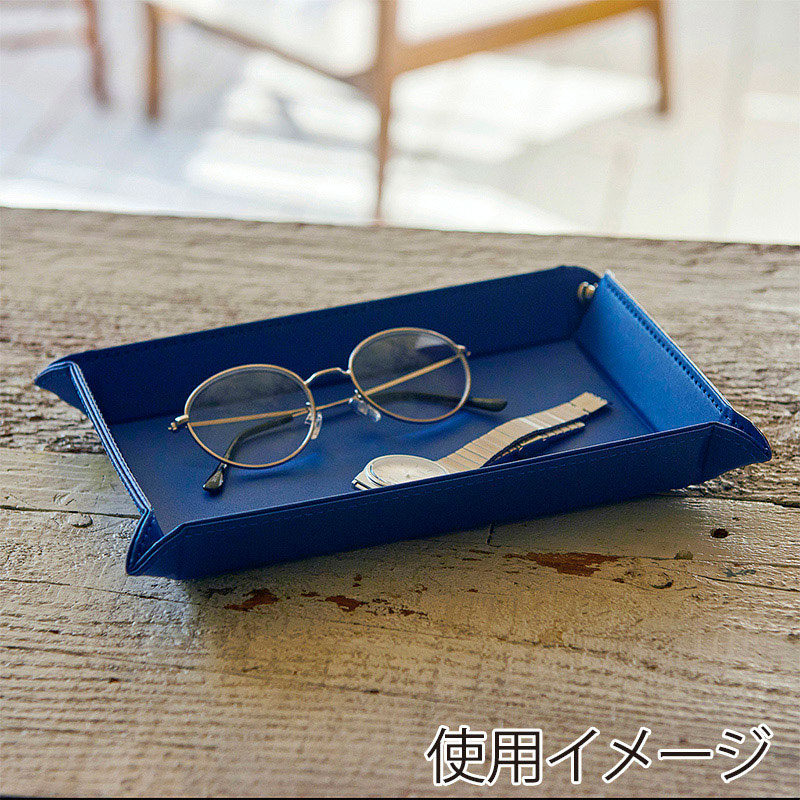 茶谷産業 ボタントレー L ネイビー 840-572NV 1個(ご注文単位1個)【直送品】