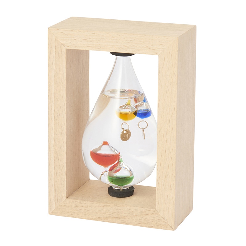 茶谷産業 ガラスフロート温度計 しずく　フレーム付 333-213 1個（ご注文単位1個）【直送品】