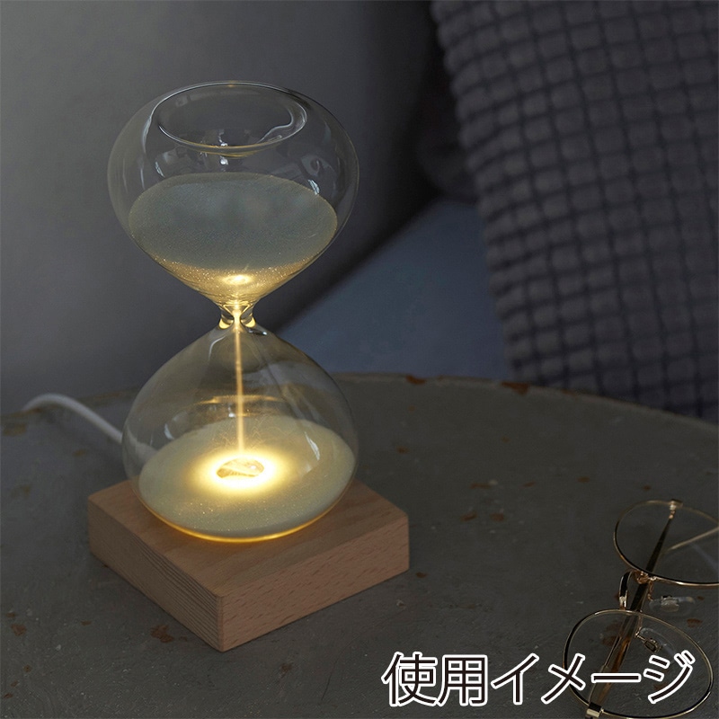 茶谷産業 砂時計 LEDライト付 15分計 333-114 1個(ご注文単位1個)【直送品】