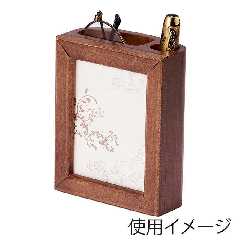 茶谷産業 ペンスタンド　フォトフレーム付  853-203 1個（ご注文単位1個）【直送品】