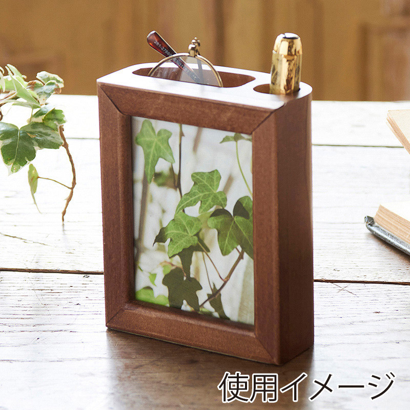 茶谷産業 ペンスタンド　フォトフレーム付  853-203 1個（ご注文単位1個）【直送品】