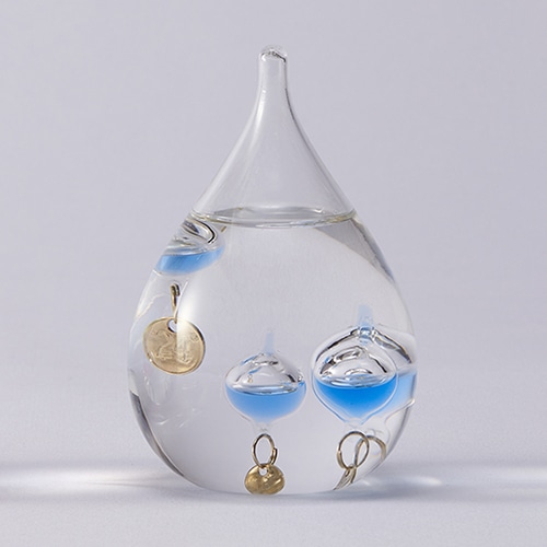 茶谷産業 ガラスフロート温度計 しずく　SS　ブルー 333-216BL 1個（ご注文単位1個）【直送品】