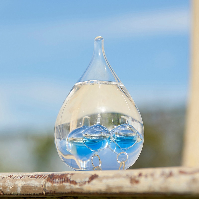 茶谷産業 ガラスフロート温度計 しずく SS ブルー 333-216BL 1個(ご注文単位1個)【直送品】