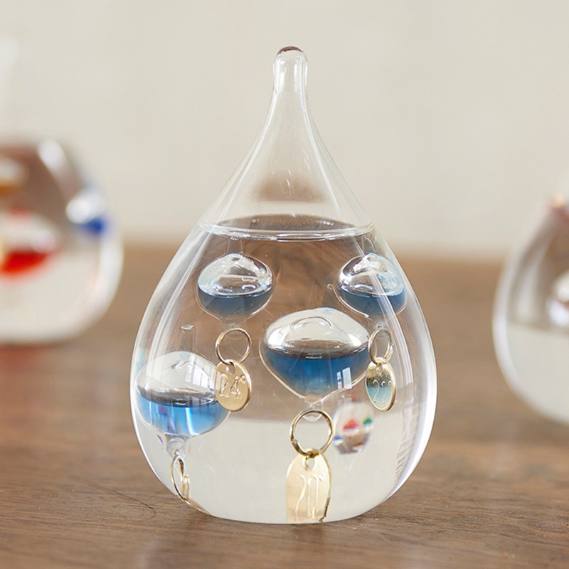 茶谷産業 ガラスフロート温度計 しずく SS ブルー 333-216BL 1個(ご注文単位1個)【直送品】