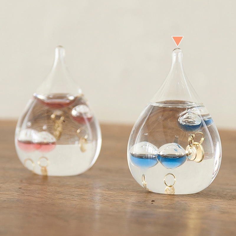 茶谷産業 ガラスフロート温度計 しずく SS ブルー 333-216BL 1個(ご注文単位1個)【直送品】