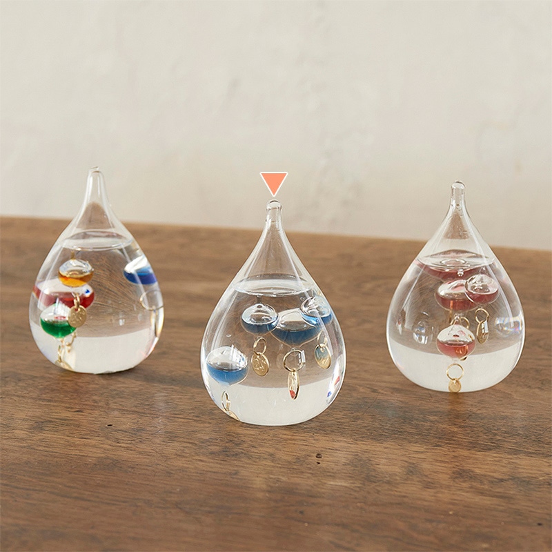 茶谷産業 ガラスフロート温度計 しずく SS ブルー 333-216BL 1個(ご注文単位1個)【直送品】