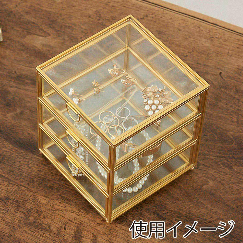 茶谷産業 ガラスジュエルケース 868-300 1個(ご注文単位1個)【直送品】