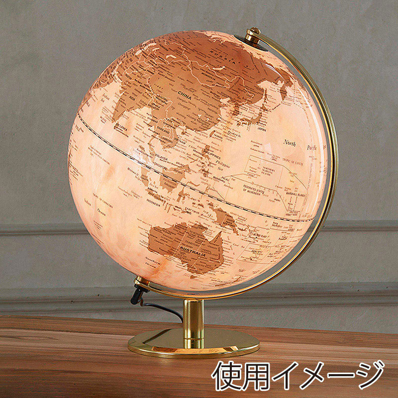 茶谷産業 インテリア　地球儀ライト ピンク 331-103 1個（ご注文単位1個）【直送品】
