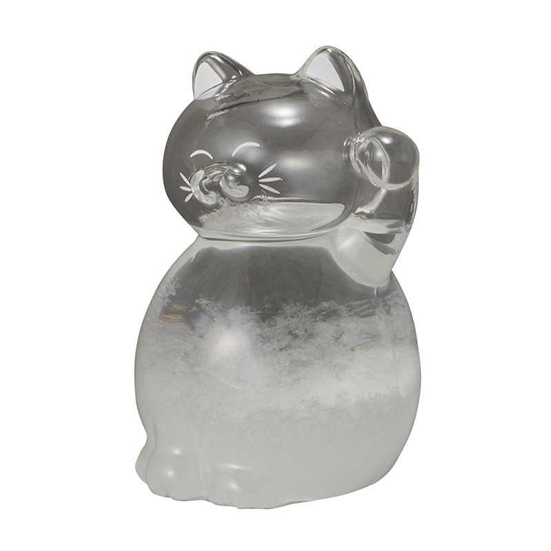 茶谷産業 気象予報計　ストームグラス ねこ 333-412 1個（ご注文単位1個）【直送品】