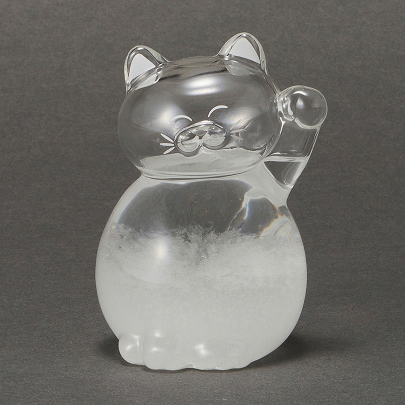 茶谷産業 気象予報計 ストームグラス ねこ 333-412 1個(ご注文単位1個)【直送品】