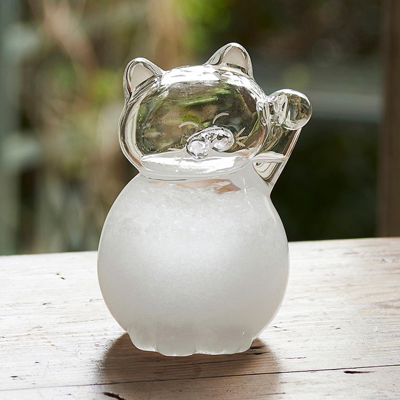 茶谷産業 気象予報計 ストームグラス ねこ 333-412 1個(ご注文単位1個)【直送品】