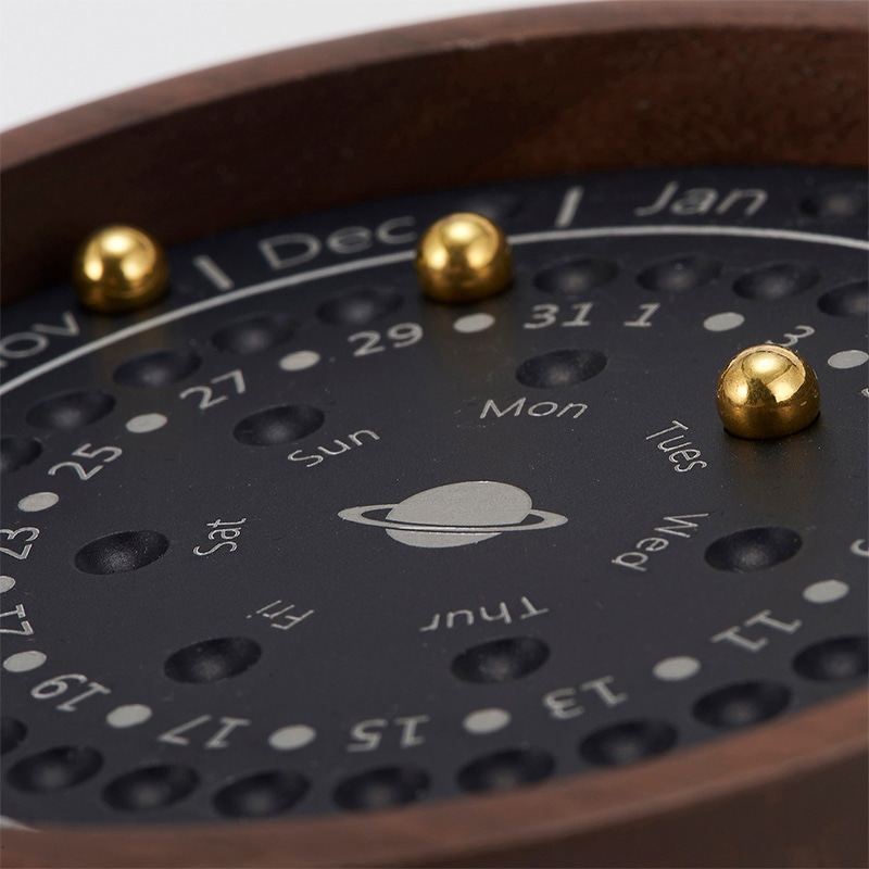 茶谷産業 万年カレンダー ウォールナット 869-100 1個(ご注文単位1個)【直送品】