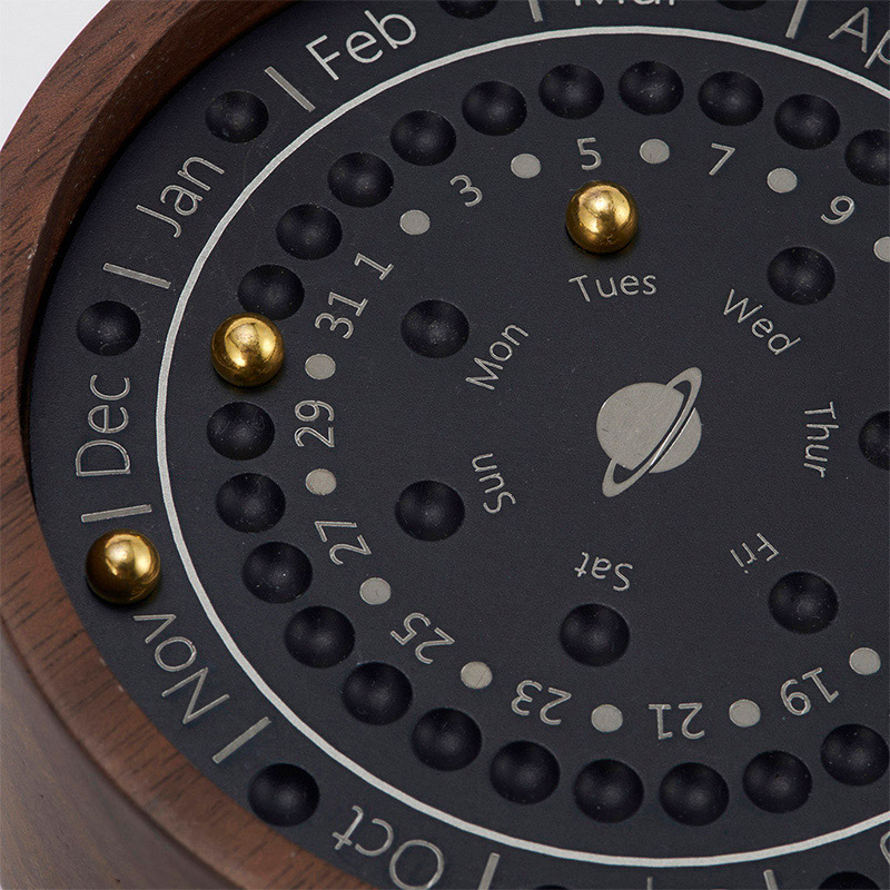 茶谷産業 万年カレンダー ウォールナット 869-100 1個(ご注文単位1個)【直送品】