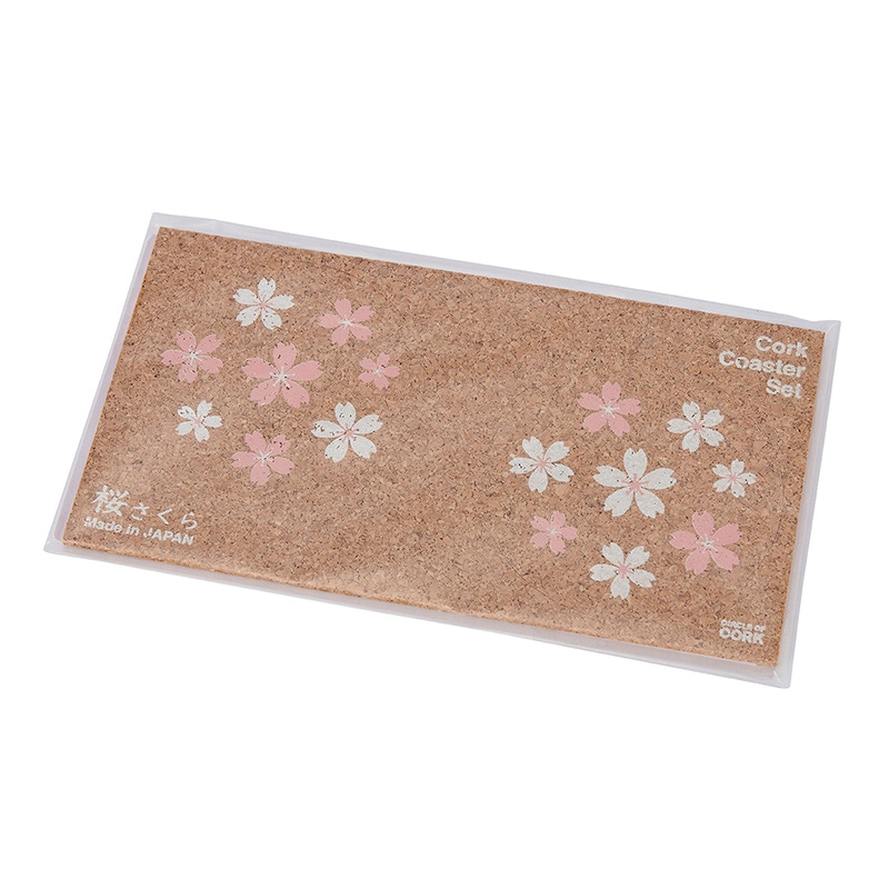 茶谷産業 コルクコースターセット 桜 030-201 1個（ご注文単位3個）【直送品】