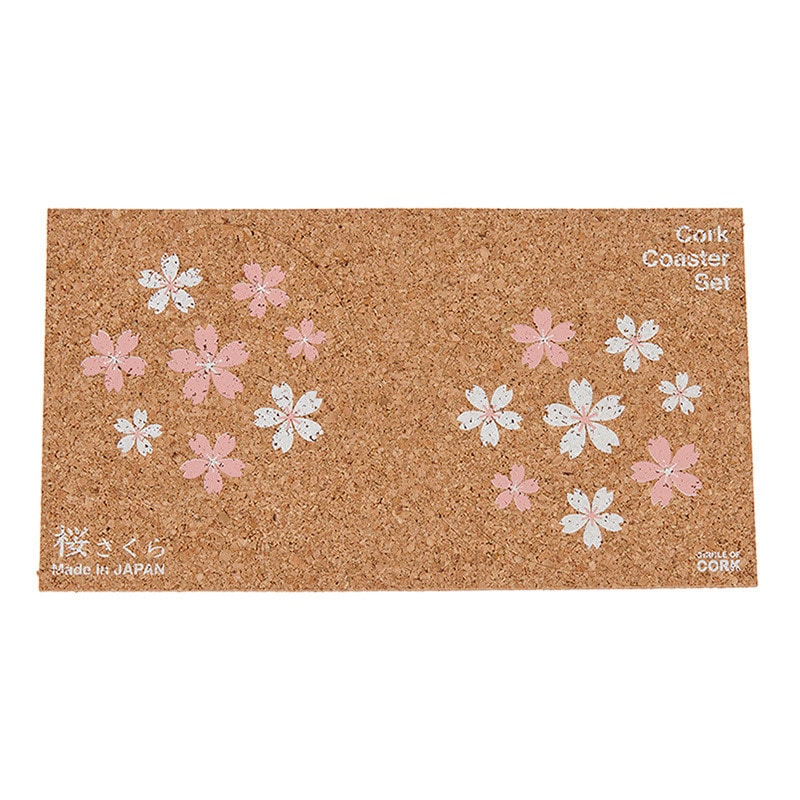 茶谷産業 コルクコースターセット 桜 030-201 1個(ご注文単位3個)【直送品】