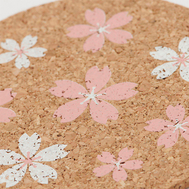 茶谷産業 コルクコースターセット 桜 030-201 1個(ご注文単位3個)【直送品】