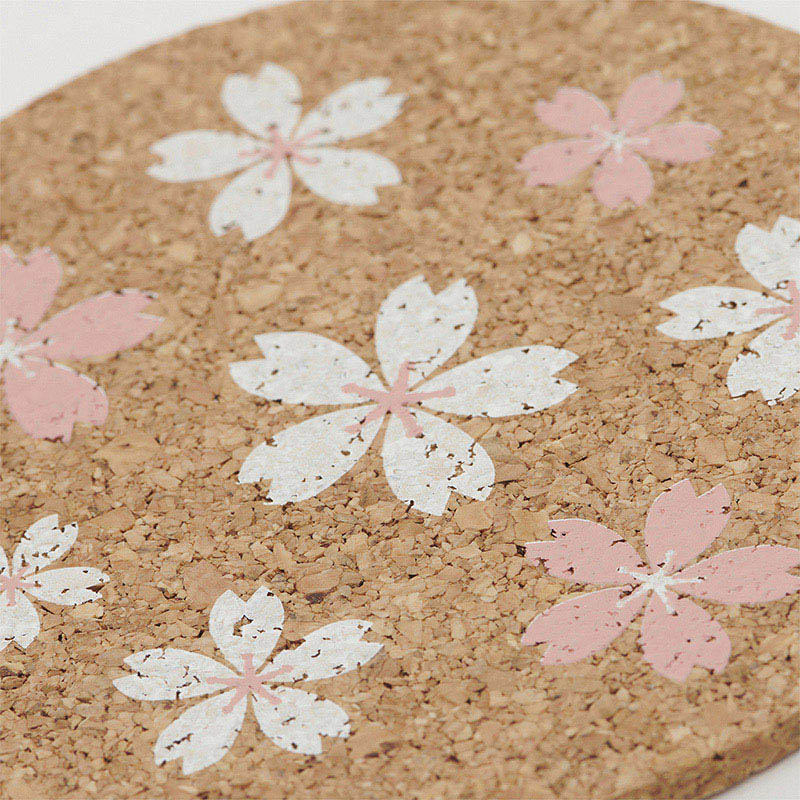 茶谷産業 コルクコースターセット 桜 030-201 1個(ご注文単位3個)【直送品】