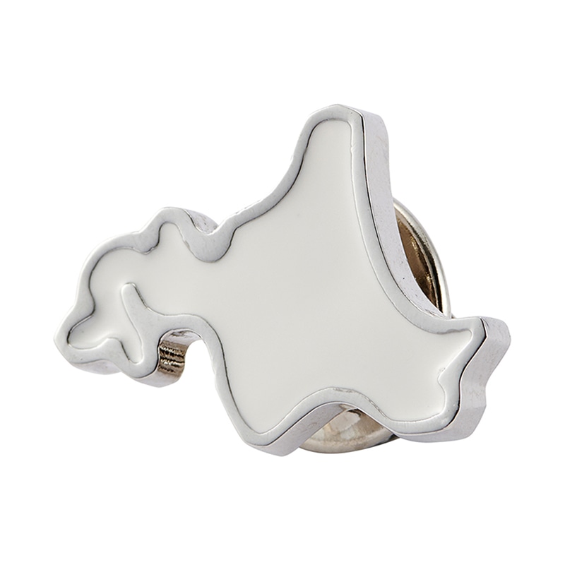 茶谷産業 ラペルピン 北海道　ホワイト 700-508W 1個（ご注文単位2個）【直送品】