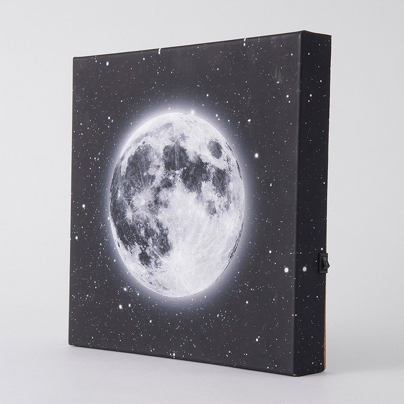 茶谷産業 LEDキャンバスアート 月 500-101 1個（ご注文単位1個）【直送品】