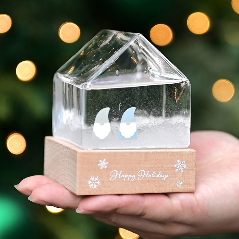 茶谷産業 気象予報計　ストームグラス ハウス　トムテ 333-SE01 1個（ご注文単位1個）【直送品】