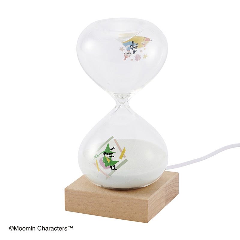 茶谷産業 ムーミン 砂時計15分計 LEDライト付 152-333242W 1個(ご注文単位1個)【直送品】