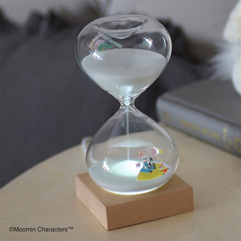 茶谷産業 ムーミン 砂時計15分計 LEDライト付 152-333242W 1個(ご注文単位1個)【直送品】