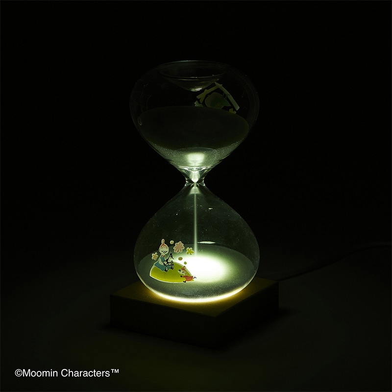 茶谷産業 ムーミン 砂時計15分計 LEDライト付 152-333242W 1個(ご注文単位1個)【直送品】