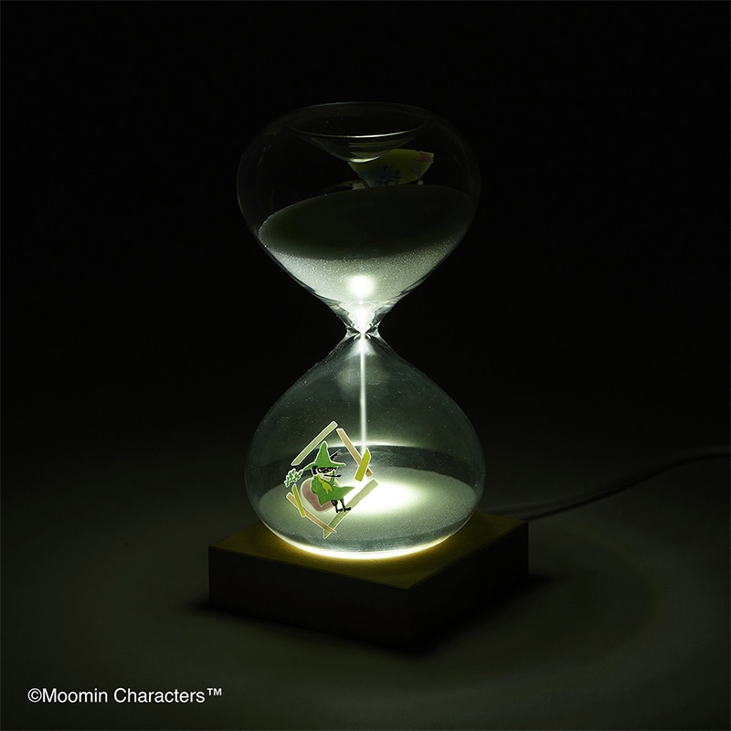 茶谷産業 ムーミン 砂時計15分計 LEDライト付 152-333242W 1個(ご注文単位1個)【直送品】