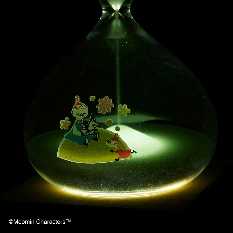 茶谷産業 ムーミン 砂時計15分計 LEDライト付 152-333242W 1個(ご注文単位1個)【直送品】