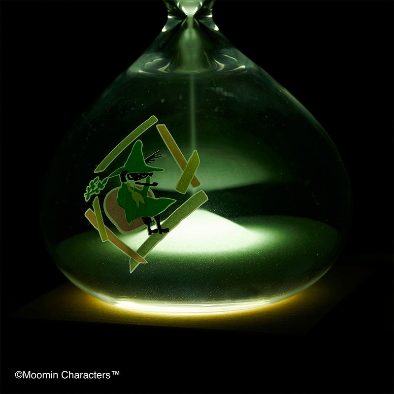 茶谷産業 ムーミン 砂時計15分計 LEDライト付 152-333242W 1個(ご注文単位1個)【直送品】