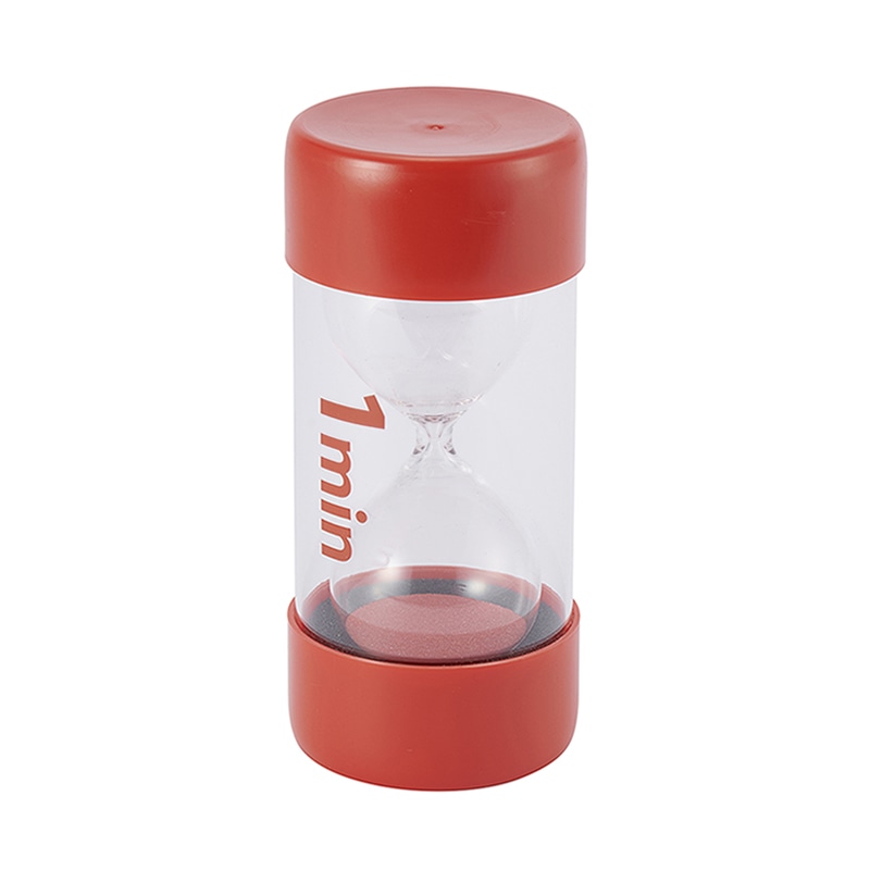 茶谷産業 砂時計 1分計 赤 333-120 1個(ご注文単位1個)【直送品】