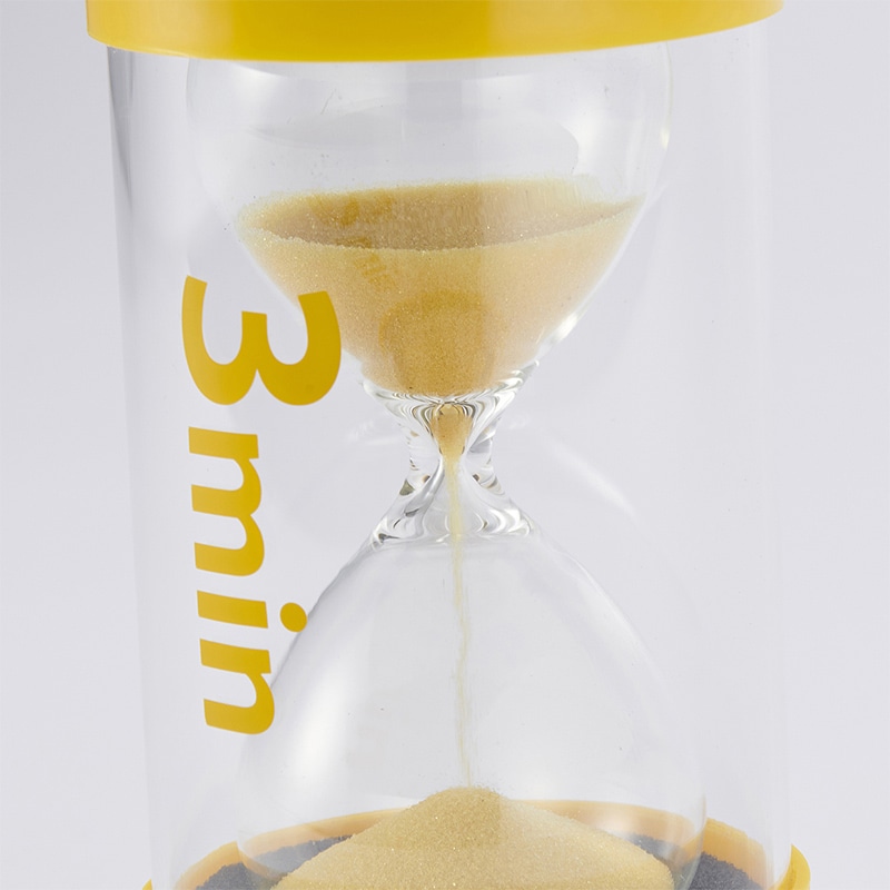 茶谷産業 砂時計 3分計 黄 333-121 1個(ご注文単位1個)【直送品】