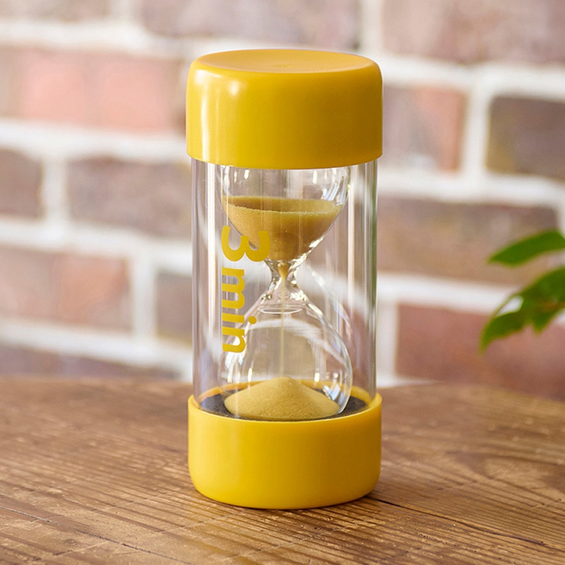 茶谷産業 砂時計 3分計 黄 333-121 1個(ご注文単位1個)【直送品】