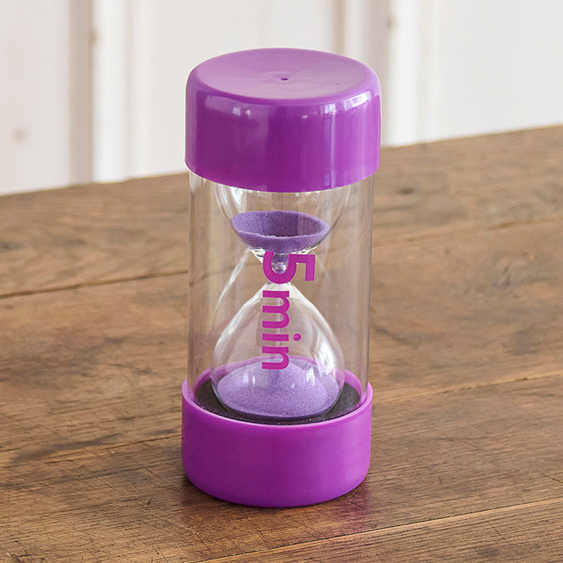 茶谷産業 砂時計 5分計 むらさき 333-122 1個(ご注文単位1個)【直送品】