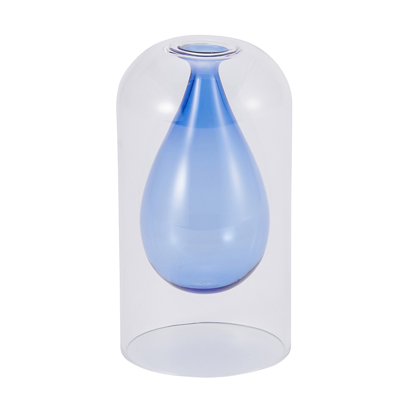 茶谷産業 フラワーベース ブルー 333-510 1個（ご注文単位1個）【直送品】