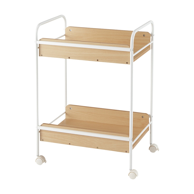 ウッド脱衣ワゴン YS-207 ナチュラル 1個(ご注文単位1個)【直送品】