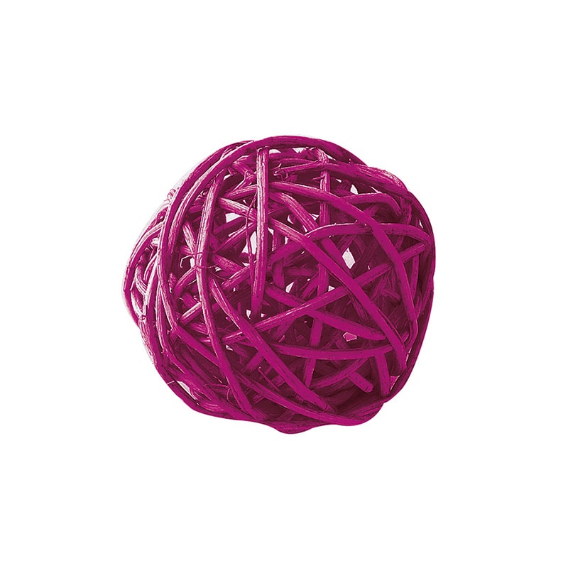 松村工芸 カラフルラタンボール D-76S　ダークパープル 165-4779-75 1袋（ご注文単位1袋）【直送品】