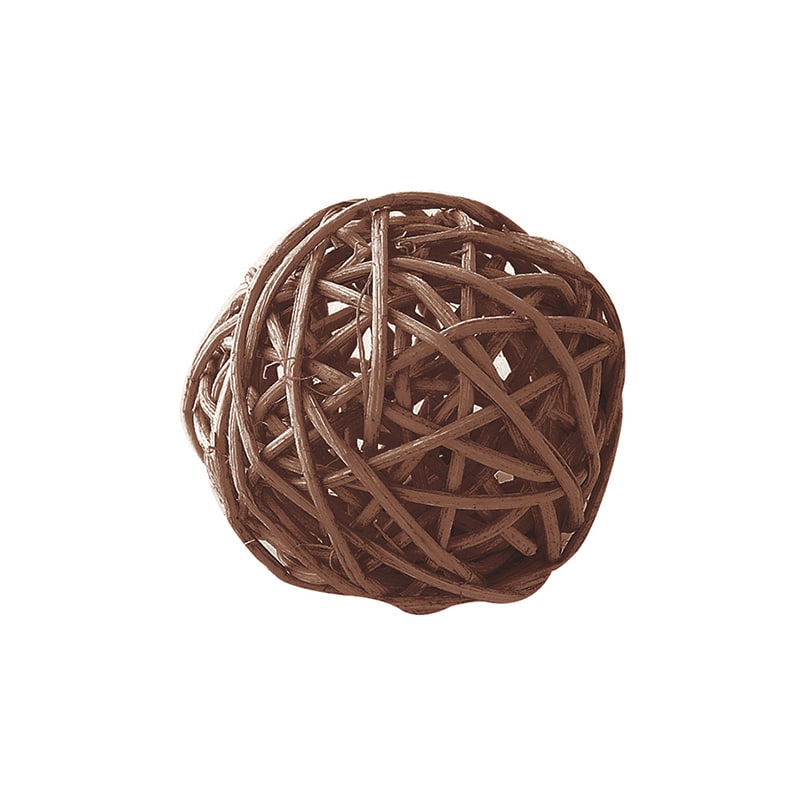 松村工芸 カラフルラタンボール D-76S　ブラウン 165-4779-9 1袋（ご注文単位1袋）【直送品】