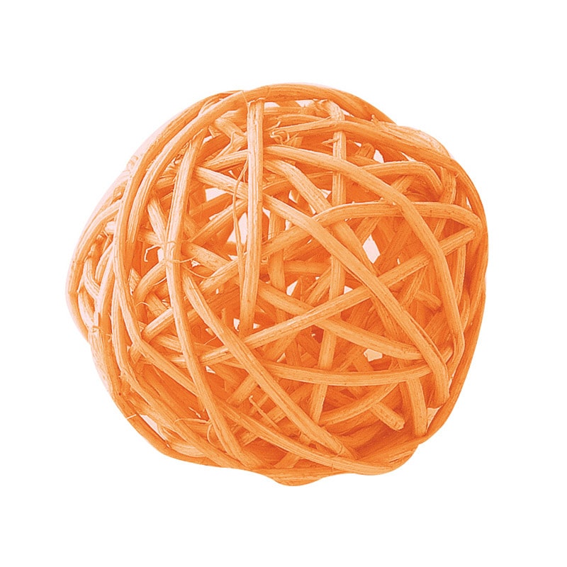 松村工芸 カラフルラタンボール D-76M　オレンジ 165-4780-4 1袋（ご注文単位1袋）【直送品】