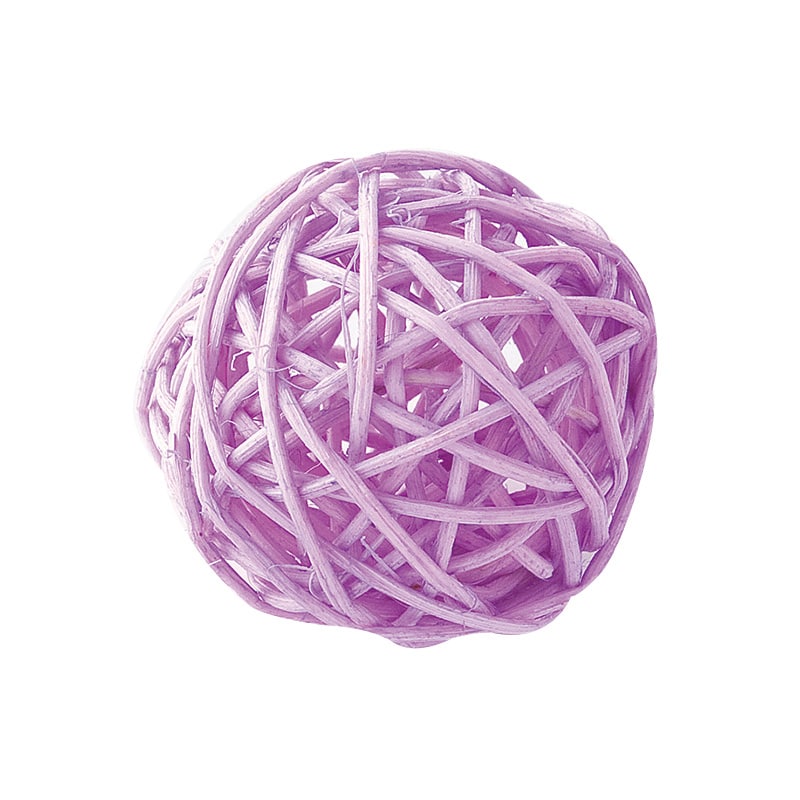 松村工芸 カラフルラタンボール D-76M　パープル 165-4780-7 1袋（ご注文単位1袋）【直送品】