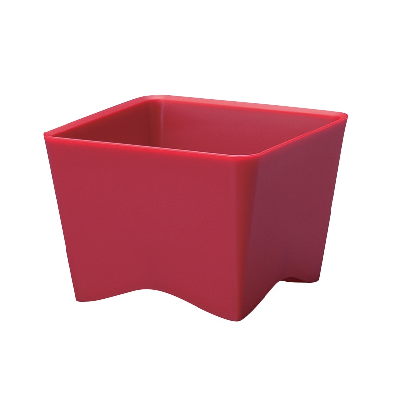 松村工芸 フラワーベース FF-low シルクレッド 178-9215-0 1個(ご注文単位10個)【直送品】