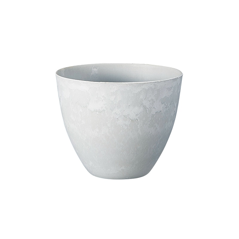 松村工芸 フラワーベース レシクラポット S MOI-637 ホワイトグレー 134-637-11 1個(ご注文単位1個)【直送品】