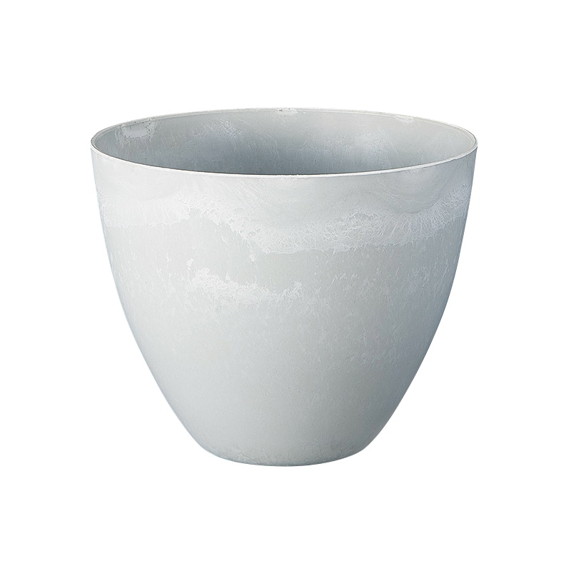 松村工芸 フラワーベース レシクラポット M MOI-638 ホワイトグレー 134-638-11 1個(ご注文単位1個)【直送品】