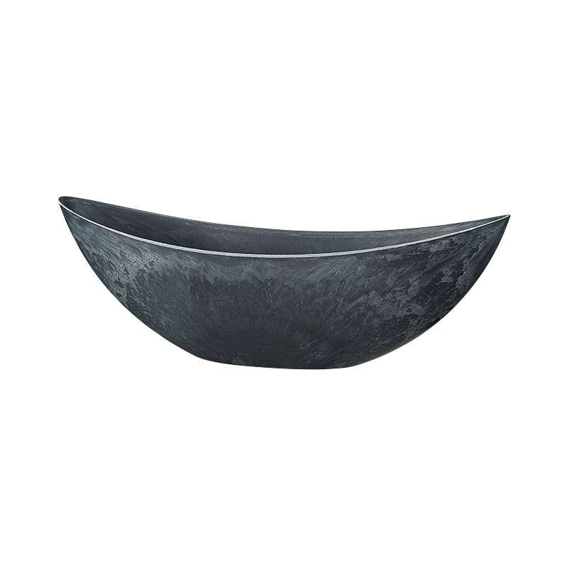 松村工芸 フラワーベース レシクラボート S MOI-640 ブラック 134-640-10 1個(ご注文単位1個)【直送品】