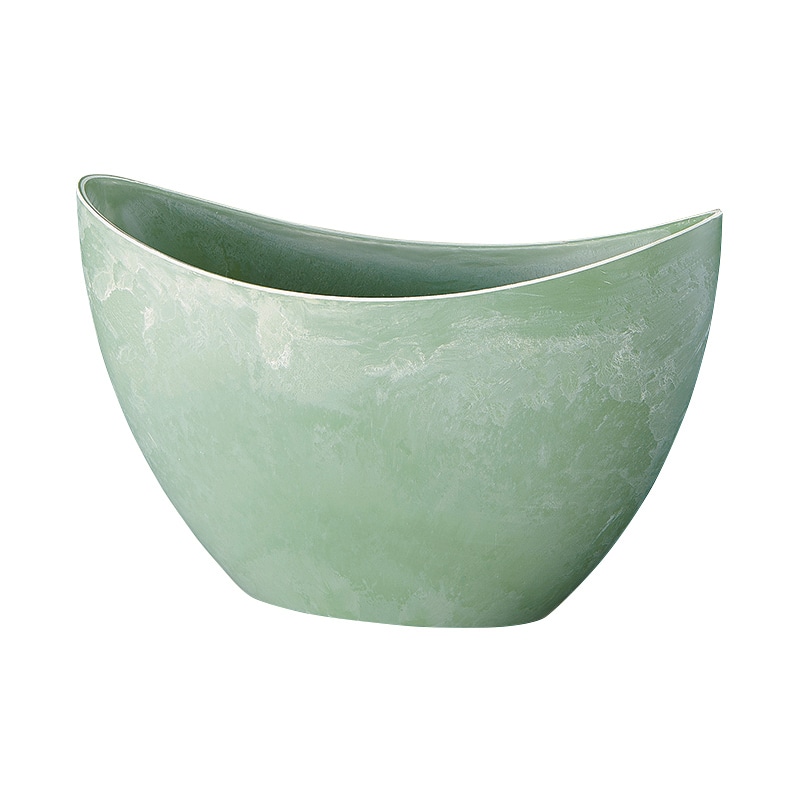 松村工芸 フラワーベース レシクラボート STMOI-642 グリーン 134-642-5 1個(ご注文単位1個)【直送品】