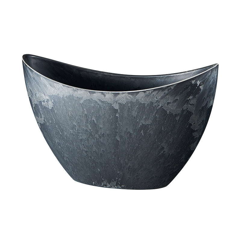 松村工芸 フラワーベース レシクラボート STMOI-642 ブラック 134-642-10 1個(ご注文単位1個)【直送品】