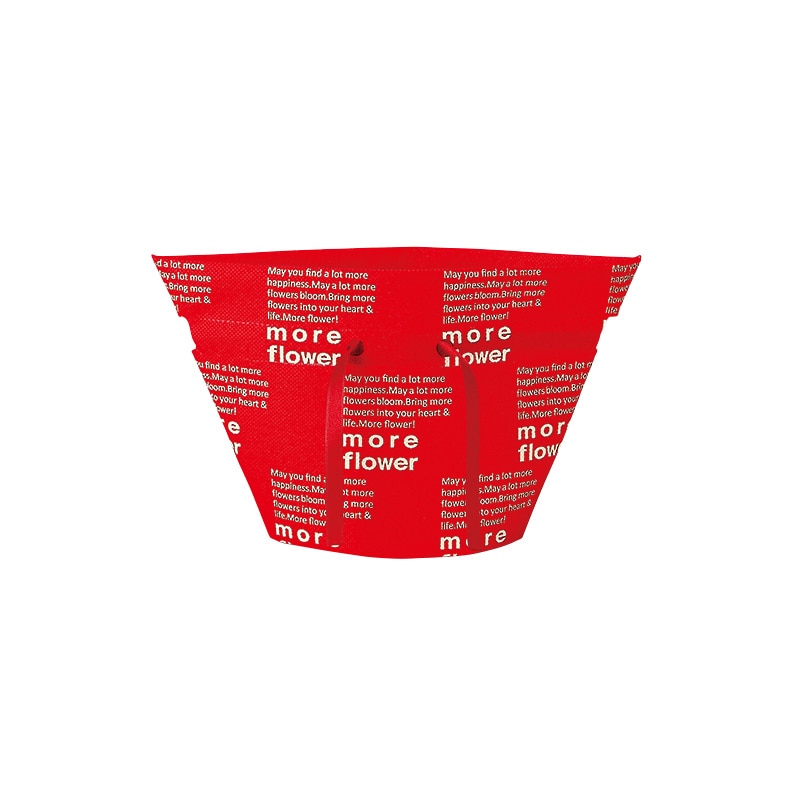 松村工芸 きんちゃくポット 3号K　モアレッド 160-4179-203　10枚入 1袋（ご注文単位1袋）【直送品】