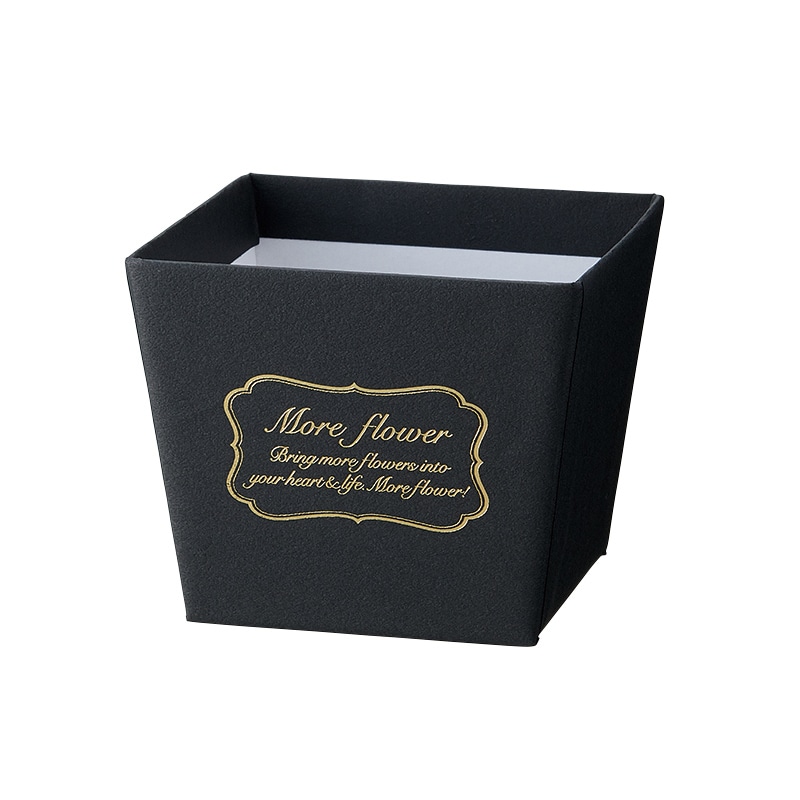 松村工芸 デザインBOX ポット2.5号　モアゴールドブラック 162-1280-61 1個（ご注文単位10個）【直送品】