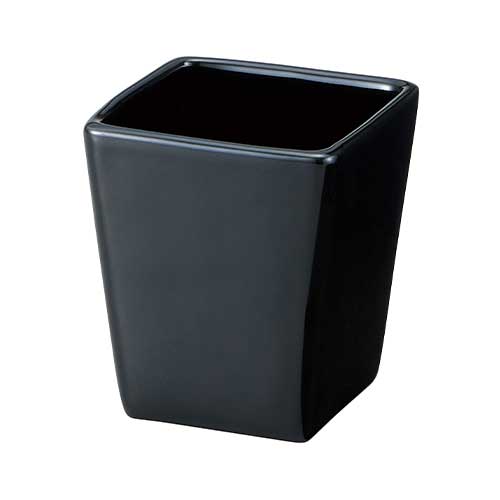 松村工芸 フラワーベース　ベーシック 角S　MC-1421　ブラック 155-1421-10 1個（ご注文単位6個）【直送品】